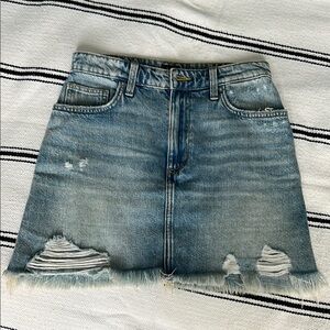 Lee Denim Distressed Skirt size 27
